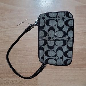 Coach Canvas Wristlet